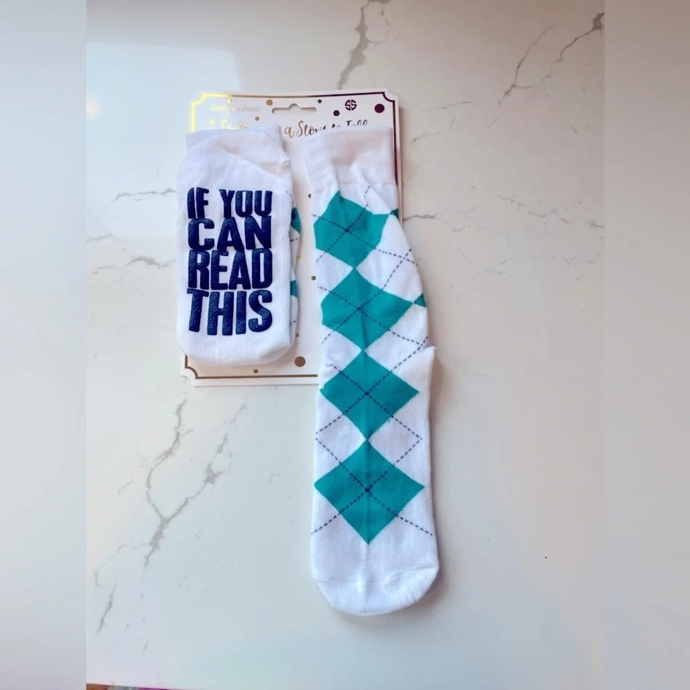 Simply Southern Game Day Socks Football Fall New in package. Unisex. Womens 7-12